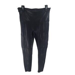 Spanx Women's Faux Leather Pants Black Size 1X